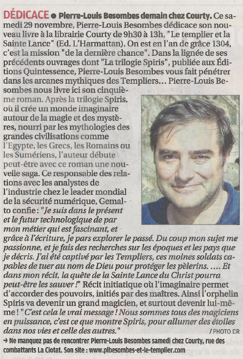 Article La Provence Nov 2014